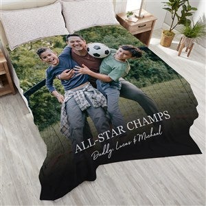 Photo  Message For Him Personalized 90x108 Plush King Fleece Blanket - 34196-K