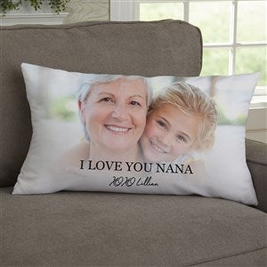 Photo  Message For Her Personalized Lumbar Throw Pillow - 34198-LB