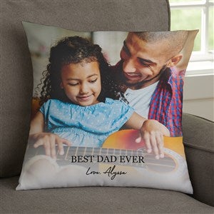 Photo & Message For Him Personalized 14x14 Throw Pillow - 34199-S