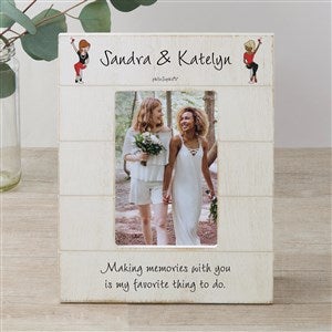 Best Friends philoSophies® Personalized Shiplap Picture Frame- 4x6 Vertical - 34215-4x6V