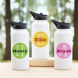 Just Me Personalized Double-Wall Vacuum Insulated 32oz Water Bottle - 34245-L