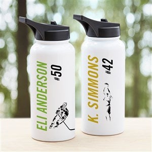Sports Enthusiast Personalized Double-Wall Vacuum Insulated 32 oz. Water Bottle - 34250-L