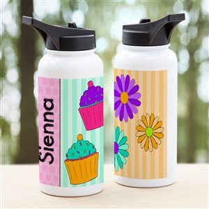 Just For Her Personalized Double-Wall Vacuum Insulated 32oz Water Bottle - 34251-L