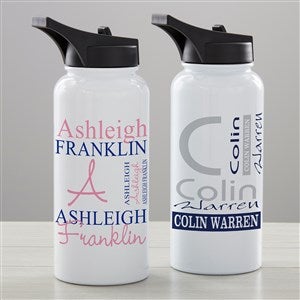Personally Yours Personalized Double-Wall Vacuum Insulated 32 oz. Water Bottle - 34252-L