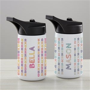 Stencil Name Personalized Double-Wall Vacuum Insulated 14oz Water Bottle - 34254-S