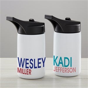 Bold Name Personalized Double-Wall Vacuum Insulated 14 oz. Water Bottle - 34255-S