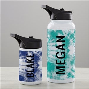 Pastel Tie Dye Personalized Double-Wall Vacuum Insulated 32oz Water Bottle