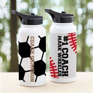 Classic Sports Personalized Double-Wall Vacuum Insulated 32 oz. Water Bottle - 34271-L