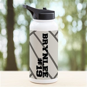 Volleyball Personalized Vacuum Insulated 32oz Water Bottle - 34277-L