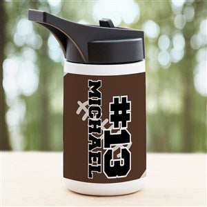 Football Personalized Double-Wall Vacuum Insulated 14 oz. Water Bottle - 34278-S