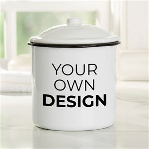 Design Your Own Personalized Medium Enamel Canister - 34296