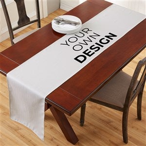 Design Your Own Personalized Table Runner - White - 34298-W