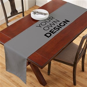 Design Your Own Personalized Table Runner - Grey - 34298-G