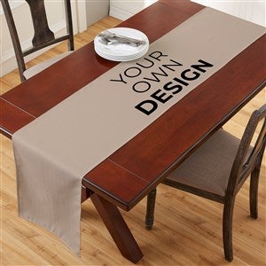 Design Your Own Personalized Table Runner - Large - Tan - 34299-T