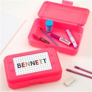 Mix  Match Personalized Pink Pencil Box - 34349-P