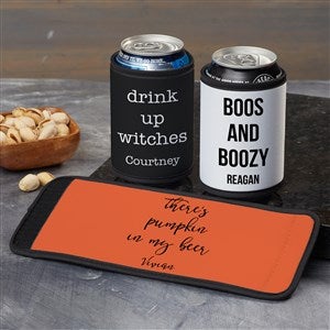 Halloween Expressions Write Your Own Personalized Can  Bottle Wrap - 34359