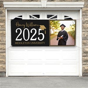 Classic Graduation Personalized Photo Banner - 30x72 - 34425-M