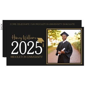 Classic Graduation Personalized Party Invitation - Premium - 34434-P