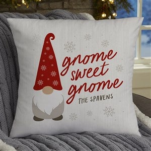 Snowflake Family Personalized Christmas Lumbar Throw Pillow