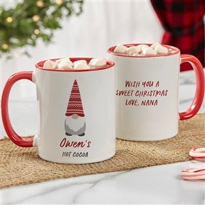 Christmas Gnome Personalized Coffee Mug 11 oz.- Red - 34451-R