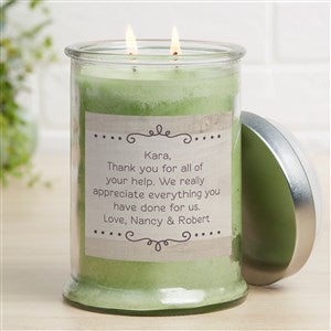 Personalized Mason Jar Candle Favors - Write Your Own