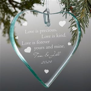 Love is Precious Personalized Premium Ornament - 3458-P