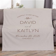 Natural Love Personalized Wedding 50x60 Plush Fleece Blanket - 34645-F