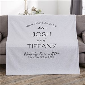 Natural Love Personalized Wedding 50x60 Sweatshirt Blanket - 34645-SW