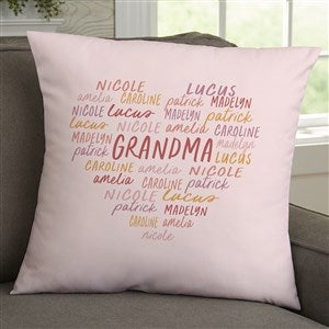 Grateful Heart Personalized 18x18 Throw Pillow - 34681-L