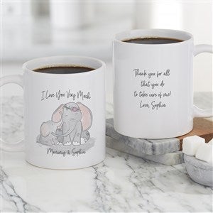 Parent  Child Elephant Personalized Coffee Mug 11 oz.- White - 34725-S