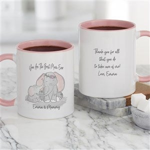 Parent  Child Elephant Personalized Coffee Mug 11 oz.- Pink - 34725-P