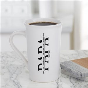 Our Dad Personalized Latte Mug 16 oz.- White - 34733-U