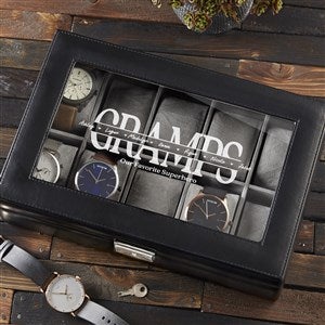  Our Dad Personalized Leather 10 Slot Watch Box - 34736-10