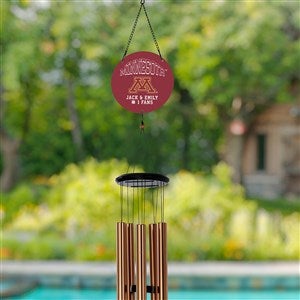 NCAA Minnesota Golden Gophers Personalized Wind Chimes - 34814