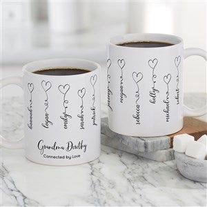 Connected By Love Personalized Coffee Mug 11 oz.- White - 34854-W
