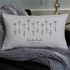 Garden Of Love Personalized Lumbar Throw Pillow - 34865-LB