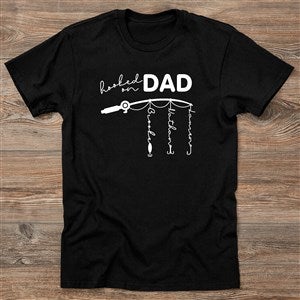 Hooked On Dad Personalized Hanes Adult T-Shirt - 34924-AT