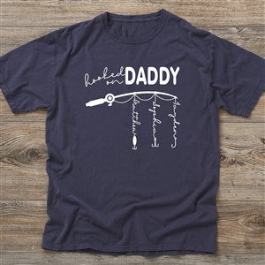 Hooked On Dad Personalized Hanes Adult ComfortWash T-Shirt - 34924-CWT