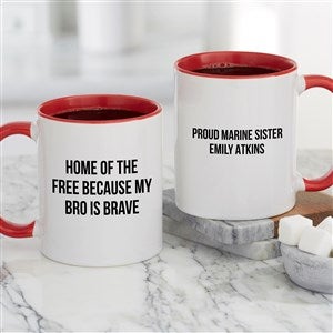 Military Expressions Personalized Coffee Mug for Her 11oz Red - 34954-R