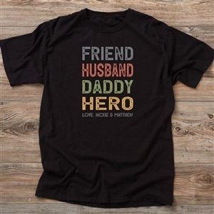 Friend, Husband Daddy Personalized Hanes Adult T-Shirt - 34956-AT