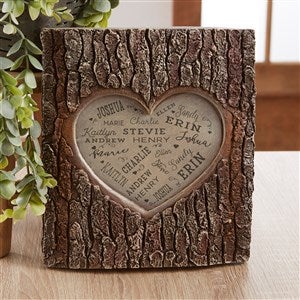 Close To Her Heart Personalized Natural Wood Ornament