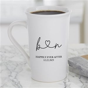 Drawn Together By Love Personalized Latte Mug 16oz White - 34993-U