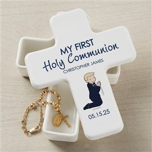 Communion Boy philoSophies®  Personalized Cross Box - 35054