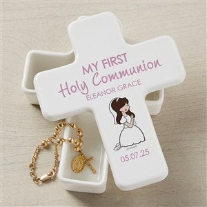 Communion Girl philoSophies® Personalized Cross Box - 35055