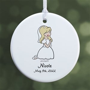 Communion Girl philoSophies Personalized Ornament - Glossy 1 Sided - 35066-1
