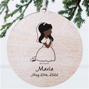 Communion Girl philoSophies Personalized Ornament - Wood 1 Sided - 35066-1W