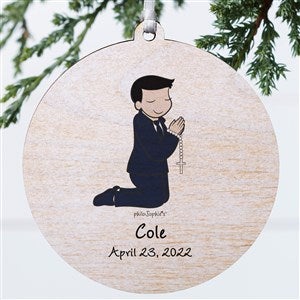 Communion Boy philoSophies Personalized Ornament - Wood 1 Sided - 35067-1W