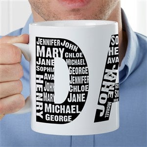 Repeating Name For Him Personalized 30 oz. Oversized Coffee Mug - 35126