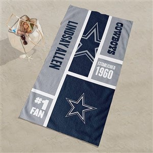 Dallas Cowboys NFL Personalized 30x60 Beach Towel