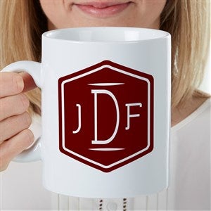 Classic Monogram Personalized 30 oz. Oversized Coffee Mug - 35243